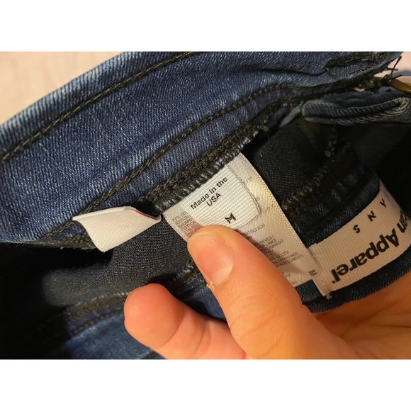 American Apparel, high wasted cropped jeans. - Picture 3 of 3